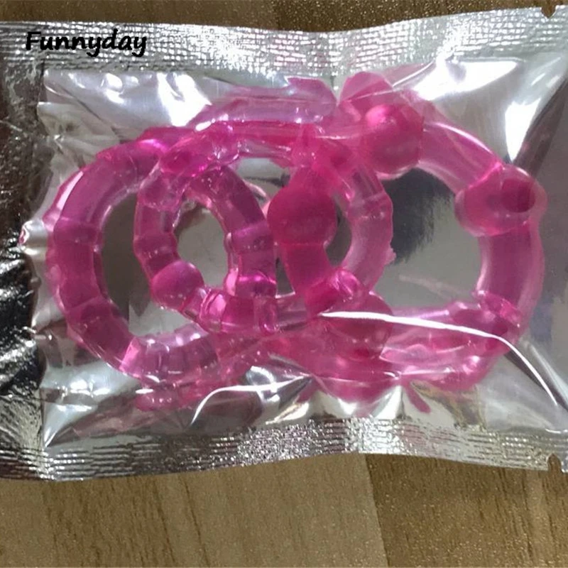 3PCS/Set Durable Cock Rings Bead Reusable Bound Delay Ejaculation Erection Cockring Time Delay Penis Ring Adult Sex Toys For Men