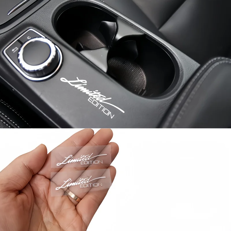 

1Set Limited Edition Luxury Handwritten Car Stickers - Premium Waterproof Vinyl Decals for Sedan Truck SUV Decor