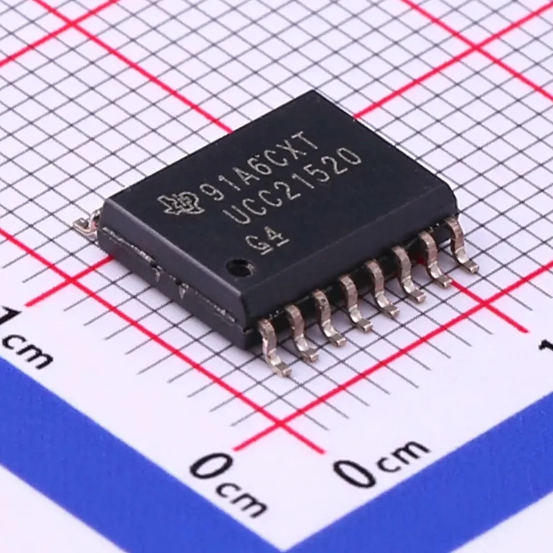 10PCS/LOT UCC21520DWR marking UCC21520 Gate Driver Capacitive Coupling 5700Vrms 2 Channel 16-SOIC