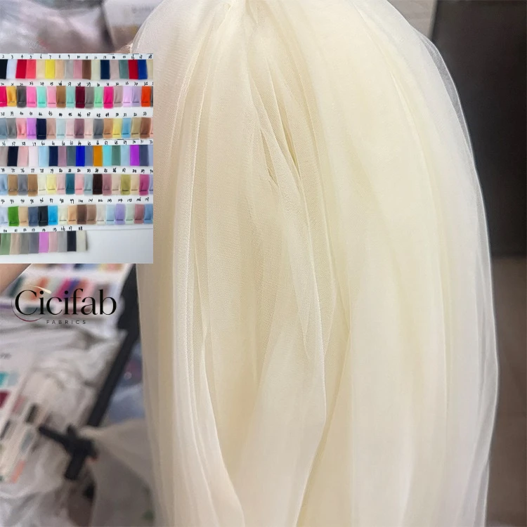 Soft Tulle Fabric, DIY Bridal Veil Wedding Decoration Drape Cloth Sewing Wedding Gown Designer Fabric