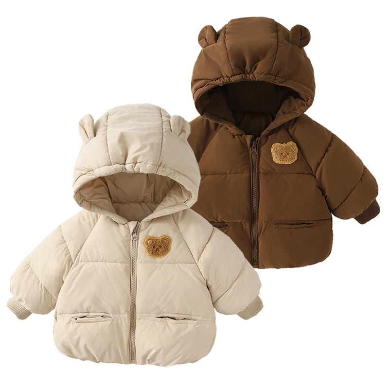 Bär Baby Winterjacken für Mädchen Jungen Kleidung Baumwolle gefüttert verdicken Kinder Mäntel Kinder Parkas Jacke Baby Oberbekleidung