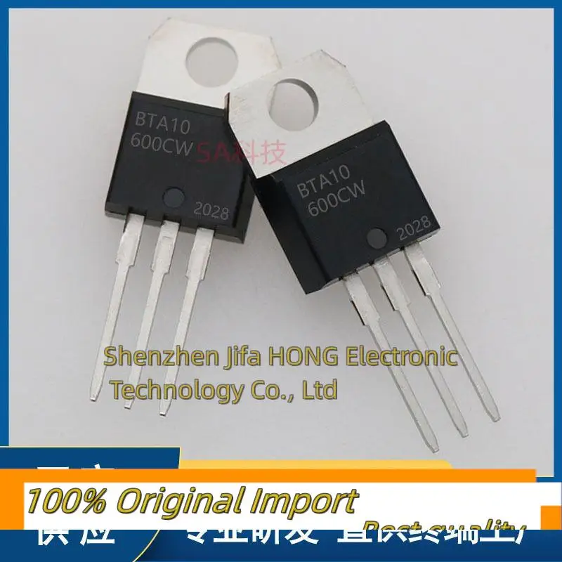 10PCS/Lot   BTA10-600CW 10A/600V BTA10 TO-220  Best QualityReally Stock Original