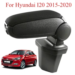 For Hyundai I20 2015-2020 Armrest Center Console Black Textile Original Fit Car Interior Accessories Replacement Trim Parts