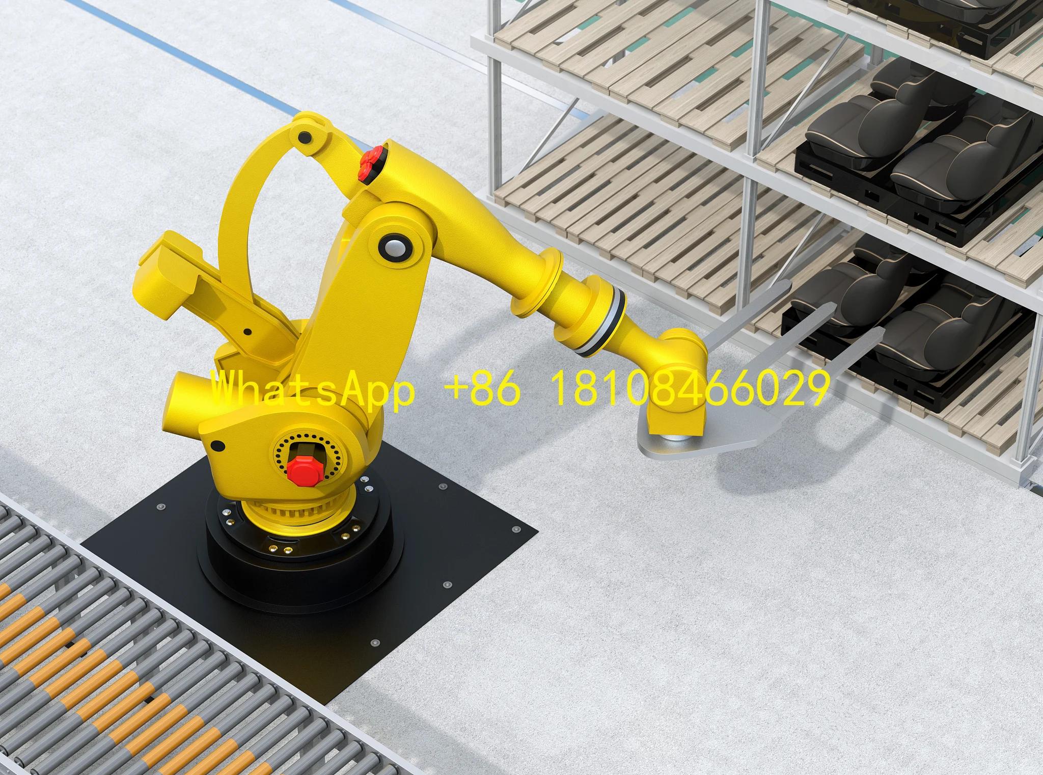 Robot robotique de palette de boîte de carton d'axe d'écran tactile de haute précision 6