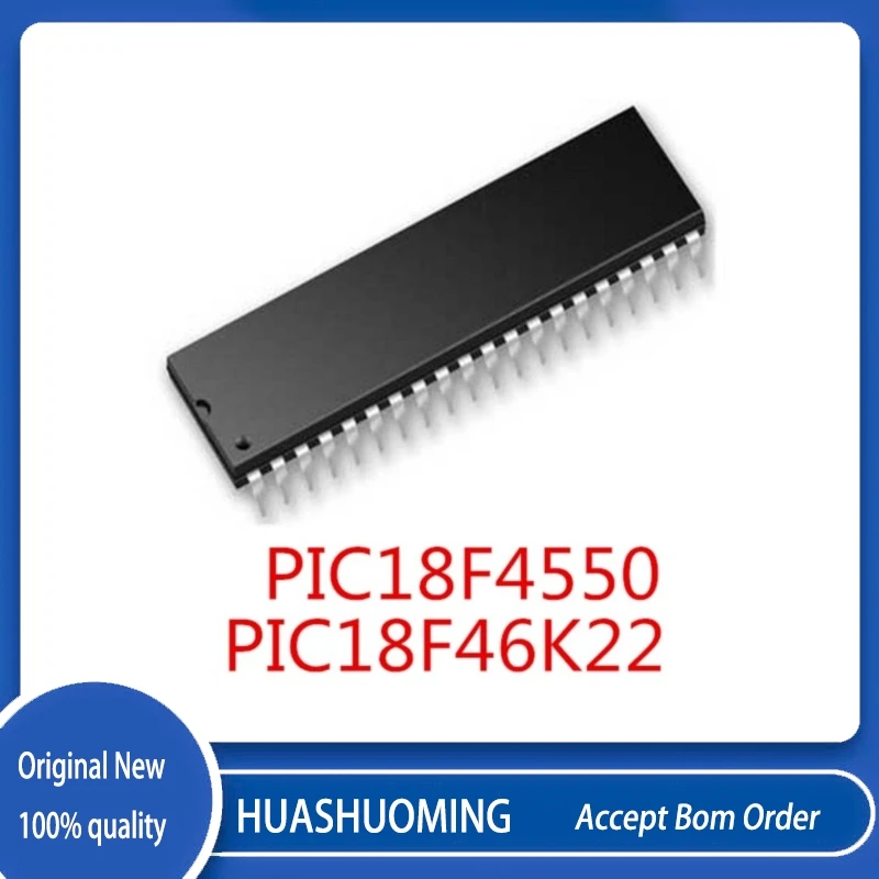 1PCS/LOT PIC18F46K22-I/P PIC18F46K22 18F46K22 PIC18F4550-I-P PIC18F4550 18F4550 DIP-40