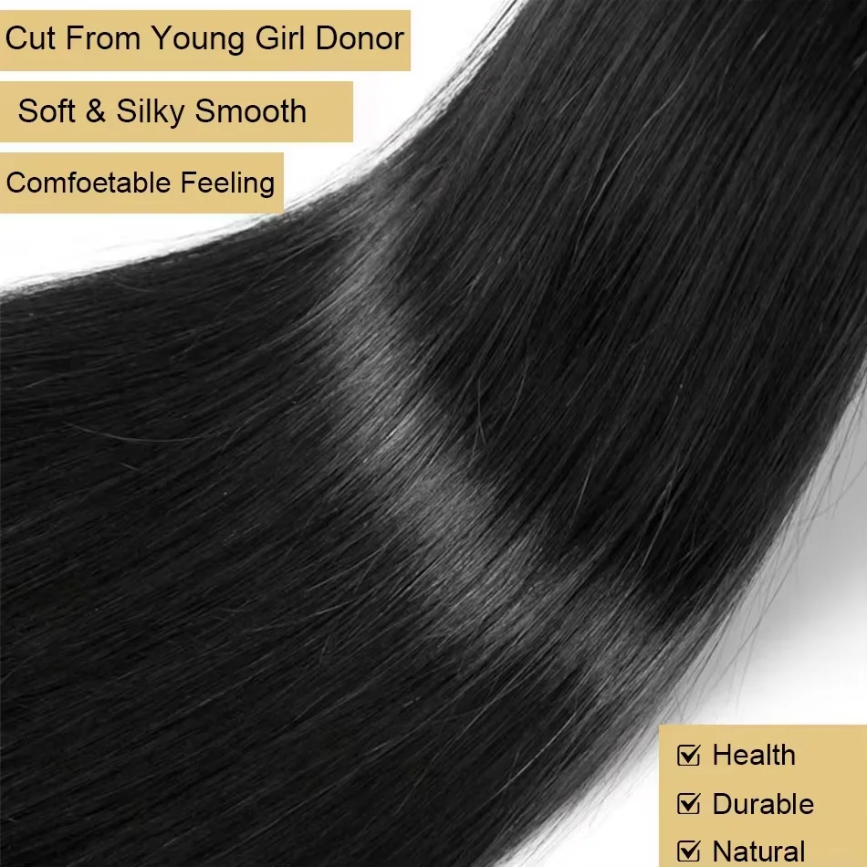 16A Straight Bundles Human Hair Brazilian 30 40 Inch Raw Virgin Unprocessed 3 4 5 Bundles Extensions Bone Straight Bundles Deals image 4