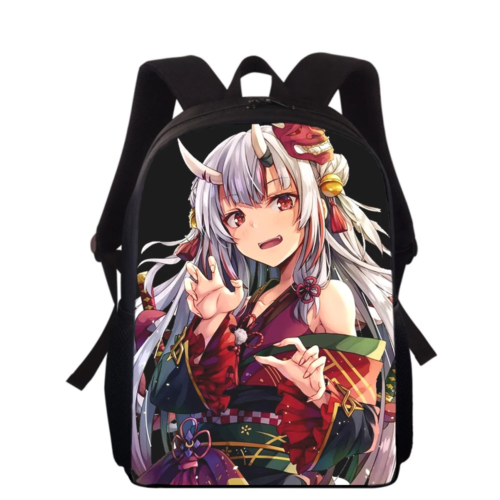 Nakiri Ayame Hololive Mädchen 16 "3D-Druck Kinder Rucksack Grundschule Schult aschen für Jungen Mädchen Rucksack Schüler Schulbuch Taschen