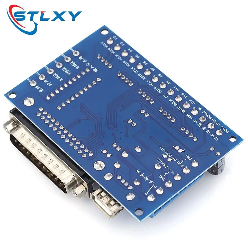 Stlxy MACH3 engraving machine 5-axis CNC tap changer with optocoupler for stepper motor drive controller with USB cable