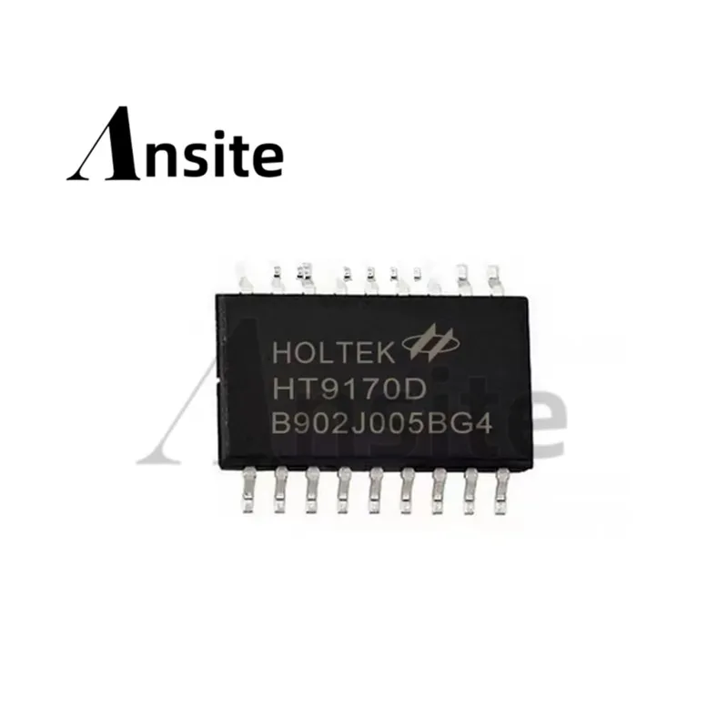 10 PCS/Lot 100% brand new original product. Imported HT9170 HT9170D SOIC-18 dual audio DTMF receiver. Best-selling product.