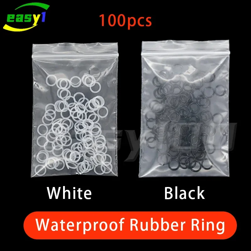 100pcs/Set Waterproof Rubber Ring For iPhone X-13PM Solve Back Camera Lens Sinking Problem After Change Big Hole Back Glass