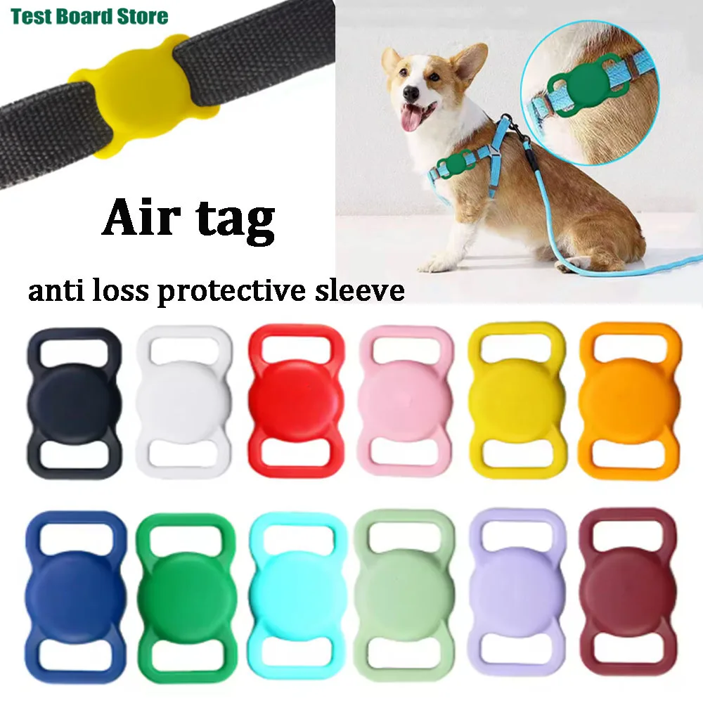 

1pcs Airtag Pet Lose Proof Silicone Protective Case Dog and Cat Lose Proof GPS Luminous Apple AirTag Case Collar Tracker Protect