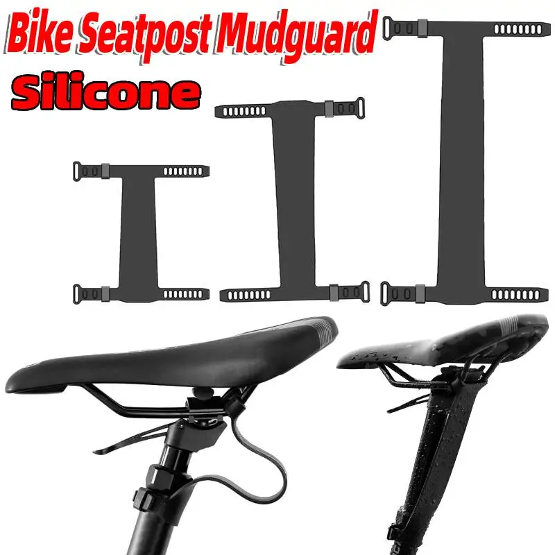 Bike Seatpost Mudguard Easy To Install Bicycle Dropper Seatpost Protector Bicycle Seat Tube Mud Gravel Guard for Bike Debris