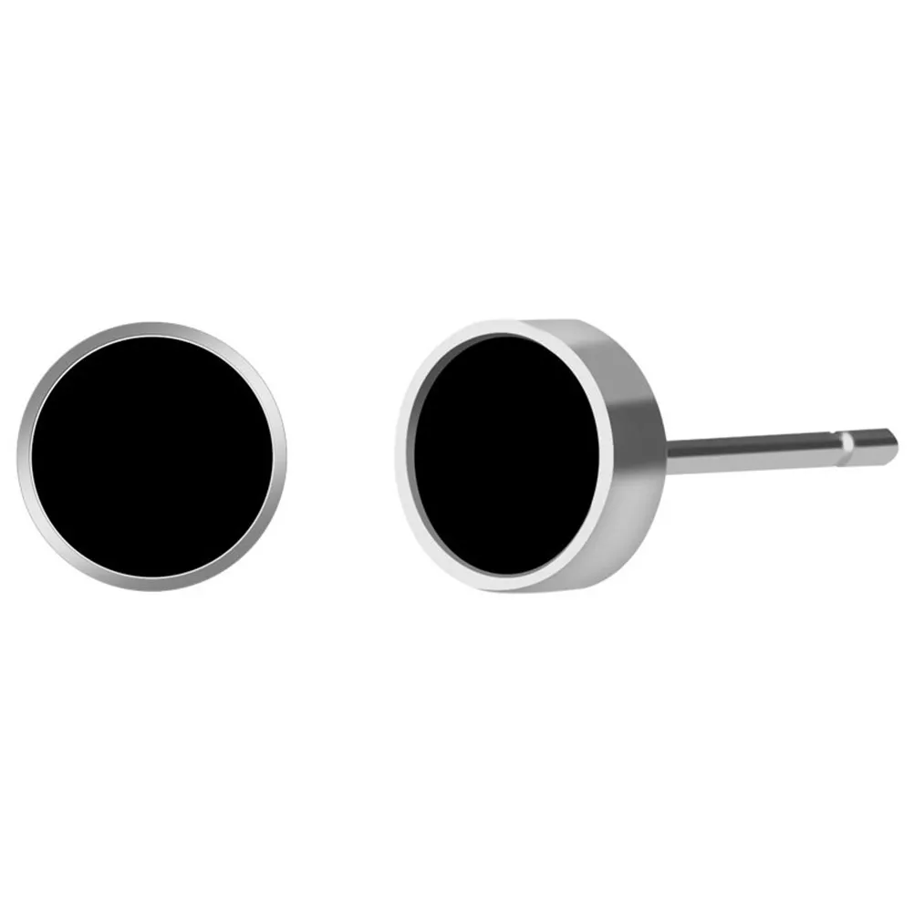 2Pcs Modern Geometric Ear Studs High Polish Stainless Steel Piercing Earrings No Rough Edges Compact Occasions