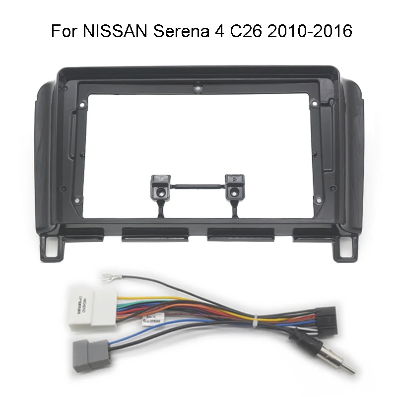 2 Din Car Radio Fascia For Nissan Serena 4 C26 2010-2016 Auto Stereo Audio DVD Player Panel Dash Kit Frame Center Console Holder