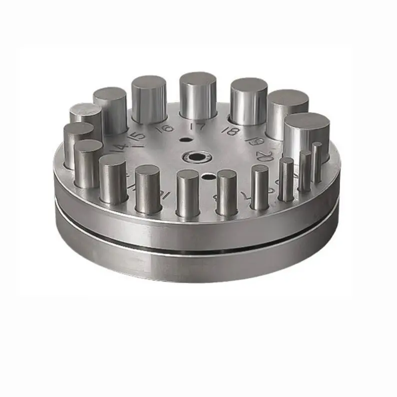 17 Holes Disc Cutter Jewelers Disc Cutter Punch Steel Jewelry Making Metal Circle Round Mold Cutting Goldsmith Punching Die Tool