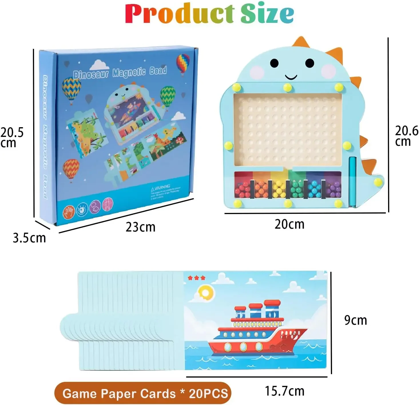 Magnetyczne zabawki edukacyjne Montessori z drewna do sortowania, magnetyczny labirynt z koralikami, tablica do rysowania, aktywności edukacyjne dla najmłodszych.