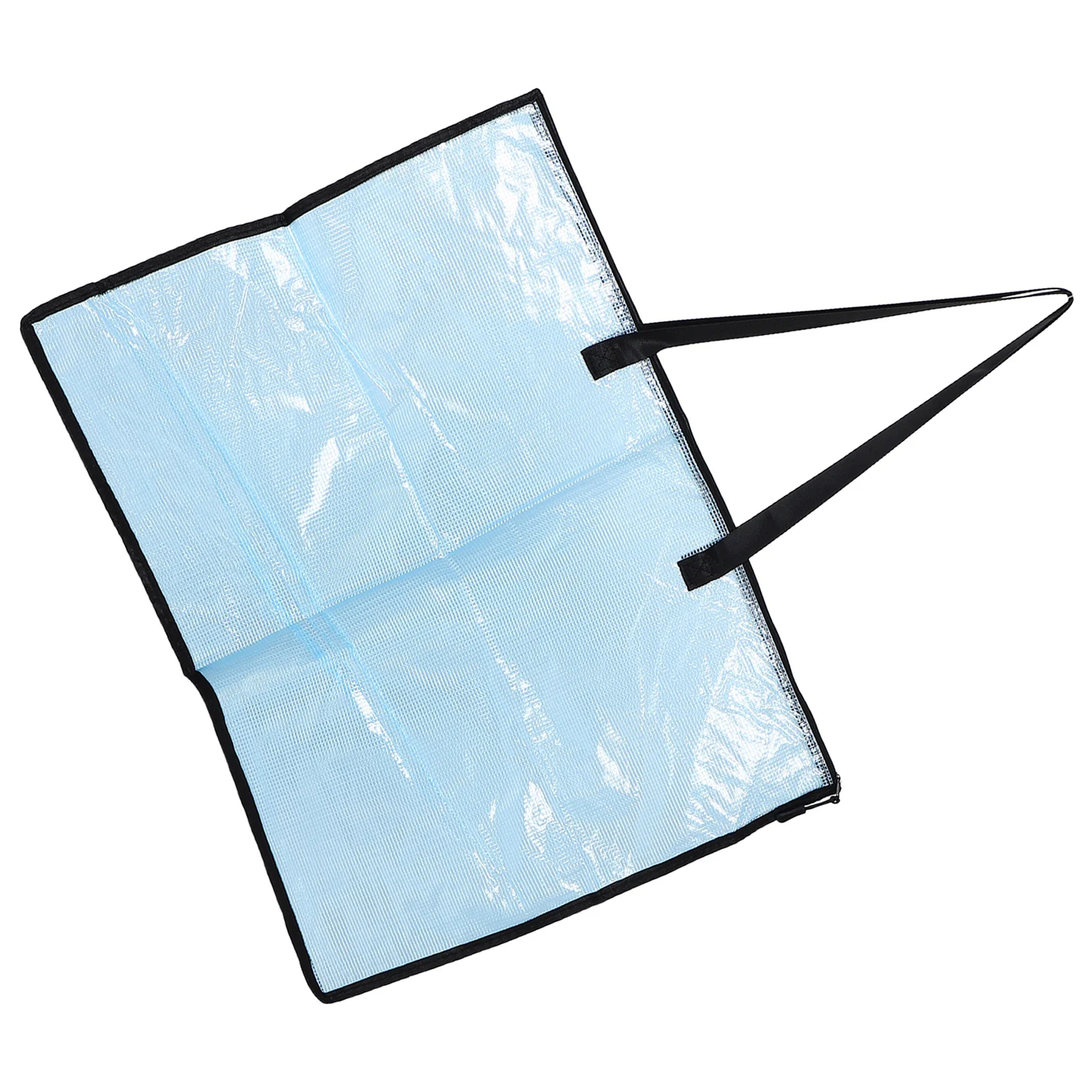 

Transparent Poster Bag 24.76X18.47In Waterproof Portable Artwork Storage Zipper Portfolio Case For Paintings Drawings Documents