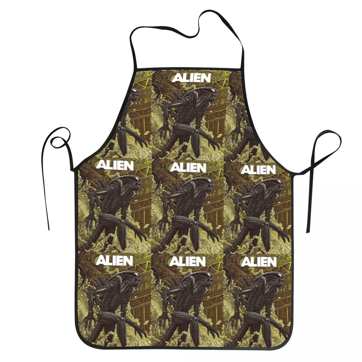 Movie Alien Apron Chef Baking Tablier Waterproof Bib Kitchen Cleaning Pinafore for Women Men Gardening