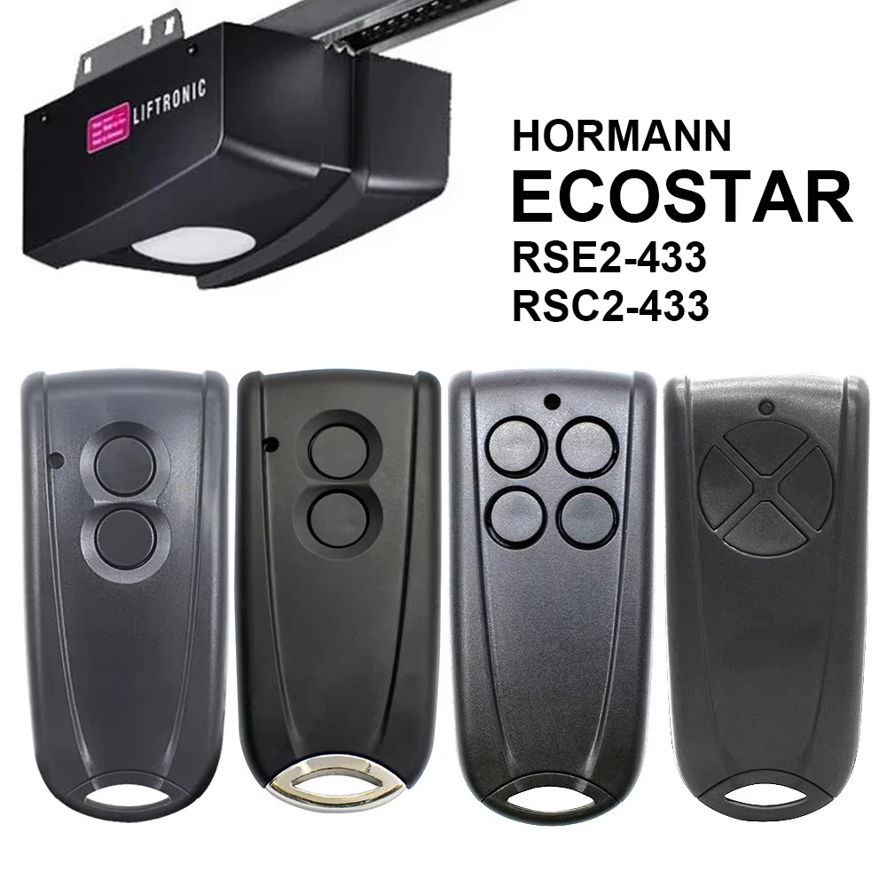 

433Mhz RSC2 RSE2 Garage Door Remote Ecostar RSC2-433 Compatible 433Mhz Rolling Code Hormann Ecostar RSC2 RSE2 RSZ1 433.92MHz