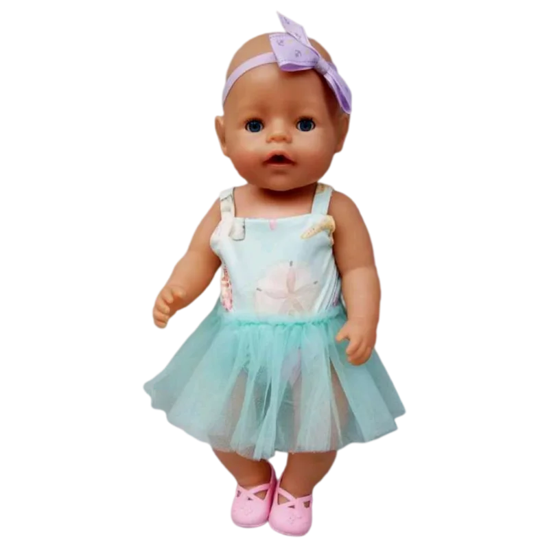 Doll Unicorn Romper Clothes for 40cm 43cm Born Baby Doll Wear Sets for 18 Inch Doll Coat Accessories Toys Wear