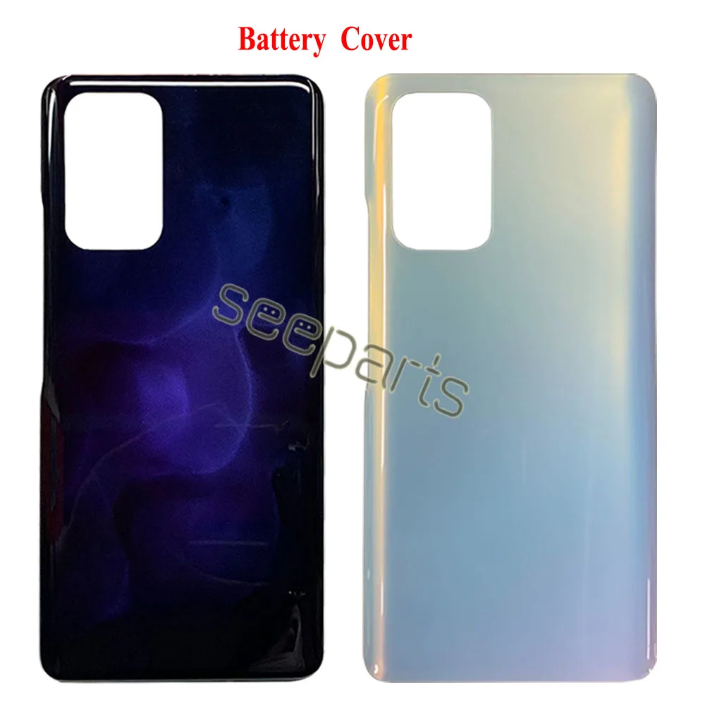 NEW For Xiaomi Redmi Note 10 Pro Battery Cover Back Cover Glass Panel Rear Housing Door Case For Redmi Note 10 Pro Middle Frame