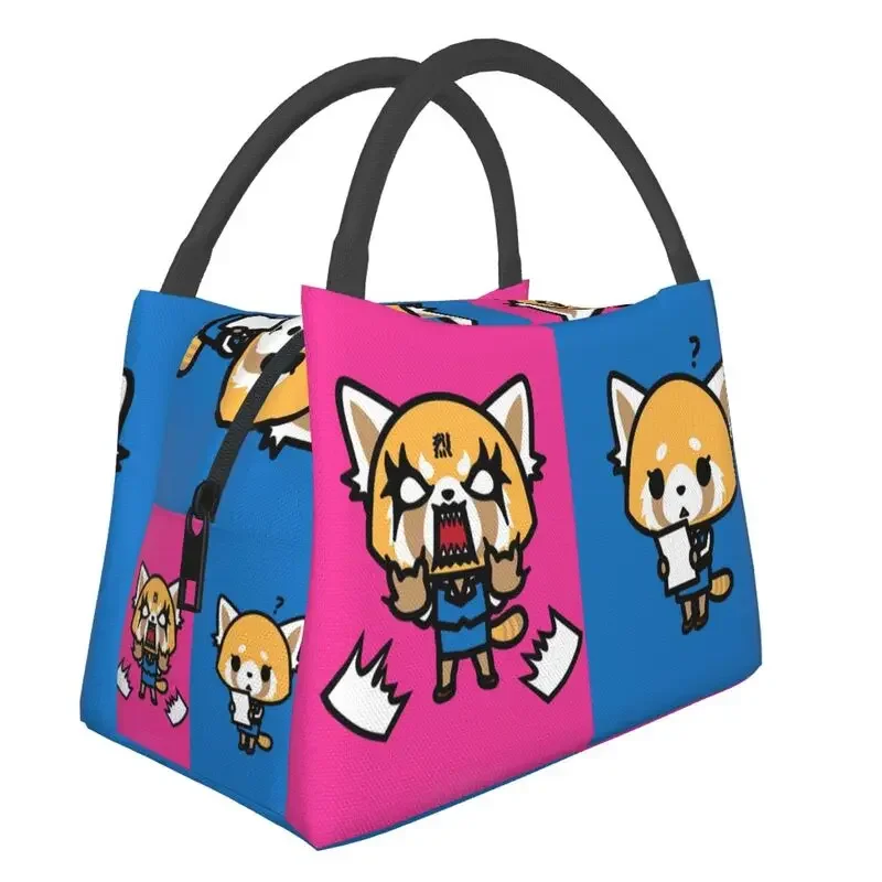 

Aggretsuko Fenneko Resuable Lunch Boxes Women Multifunction Aggressive Retsuko Anime Cooler Thermal Food Insulated Lunch Bag