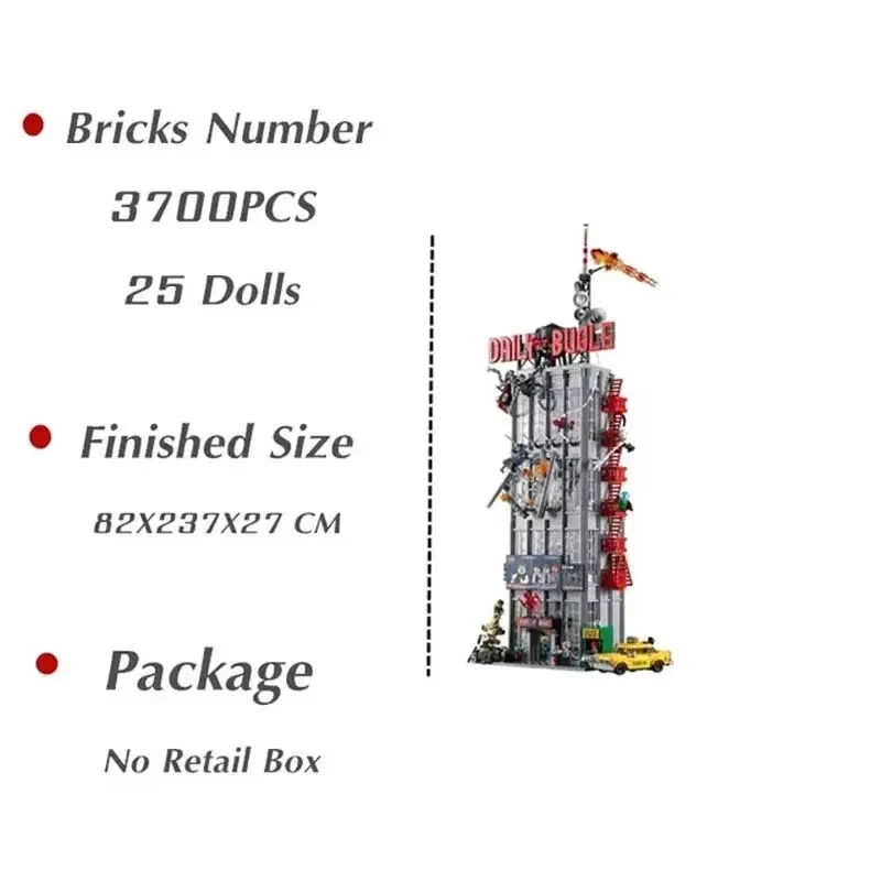 

Kalein 3772pcs City Building series toys Bugle Daily News Building High difficulty Model building blocks Boy birthday gift