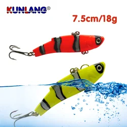 1 PCS Sinking VIB Lockt für Angeln 7,5 cm 18g Zubehör Vibration Bass Köder Winter Angeln Harten Gefälschte Tackles barsch Hecht Bass
