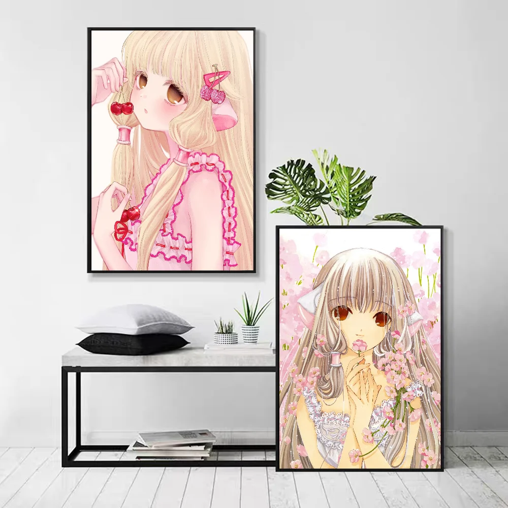 Chobits Retro Kraft Classic Vintage Posters Whitepaper Prints Posters Artwork Kawaii Room Decor