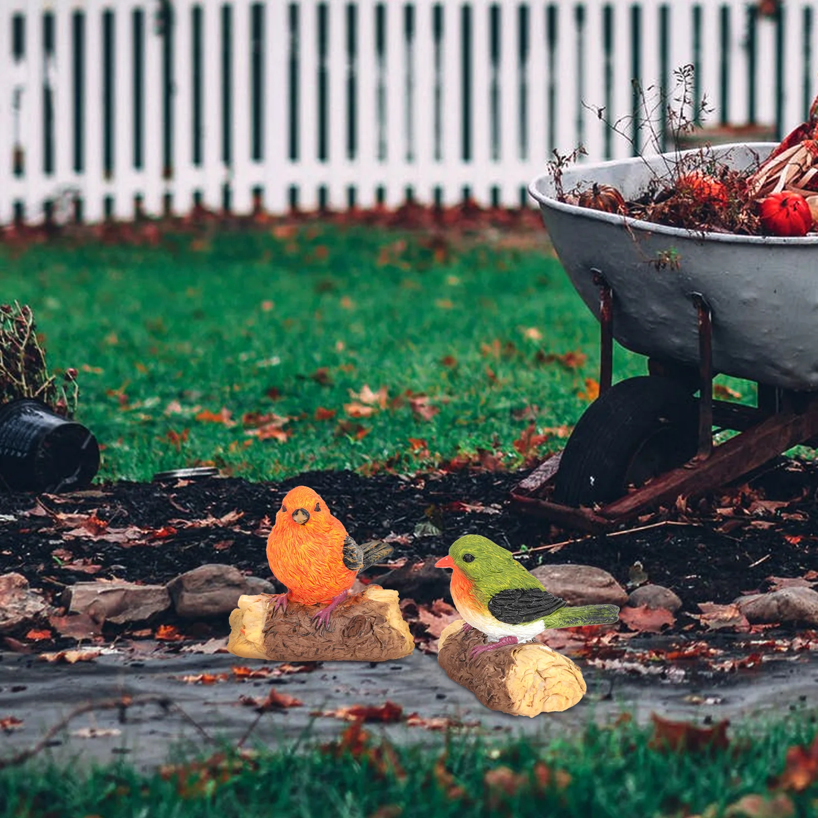 

1Set Resin Birds Garden Statue Natural Look Bird Nest Decor for Courtyard Park Landscaping Decoration Garden Resin Craft