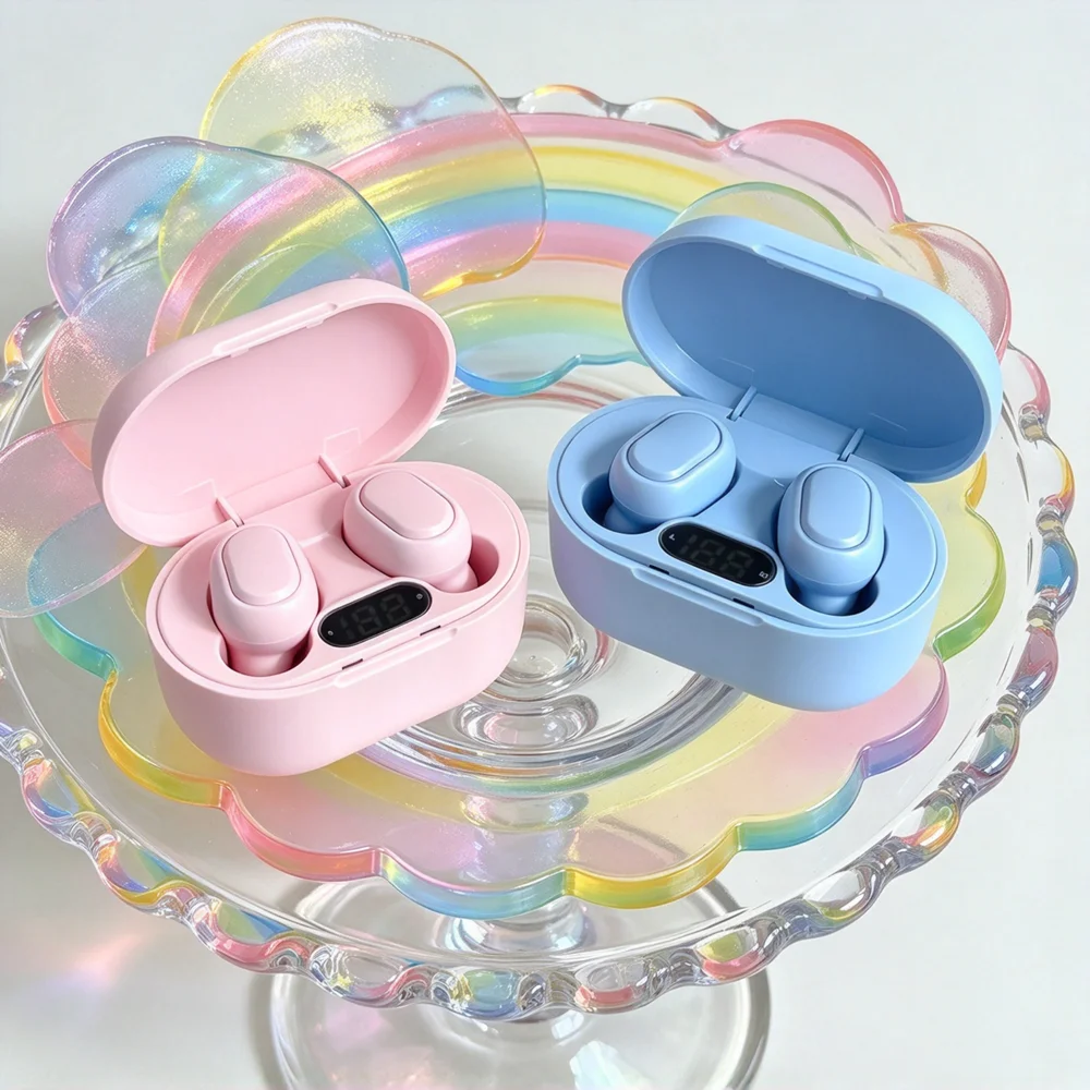 TWS Fone Bluetooth Earphones Wireless Bluetooth Earbuds Deliver Rich Stereo Details Soft Ear Pads Simple Operation for Podcasts