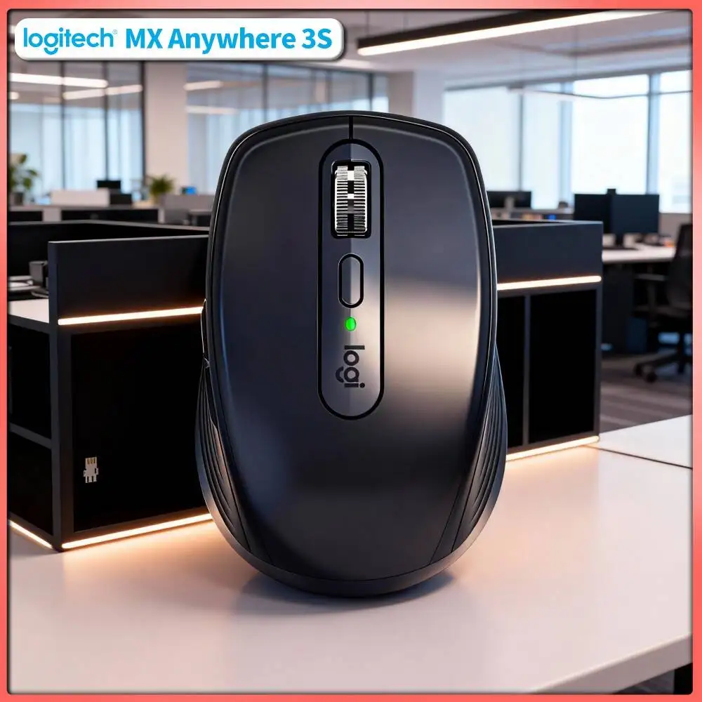 Compact MX Anywhere 3S Mouse - 8K DPI, MagSpeed Scroll, Lightweight Body, Great for Florist Pop-up Mobile Sales Unit