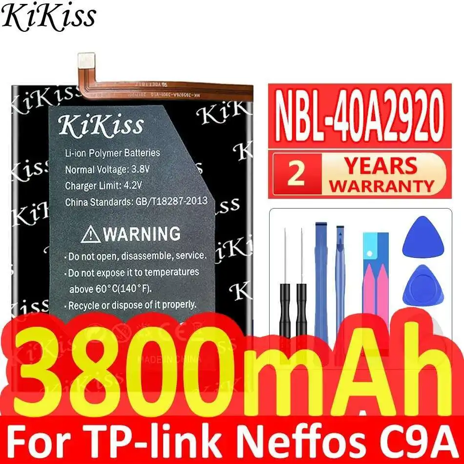 

3800mAh Safe Mobile Phone Battery For TP-Link Neffos C9A TP706A TP706C Nbl-40A2920 Long Lasting