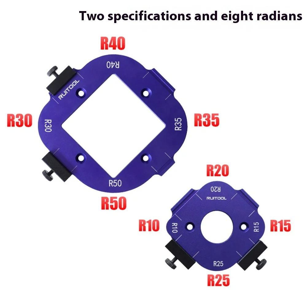 دليل قالب توجيه معدني لزاوية النجارة لتحديد المواقع السريعة لإطار الخشب الذي يمكنك صنعه بنفسك وتشكيل حافة الطاولة #4