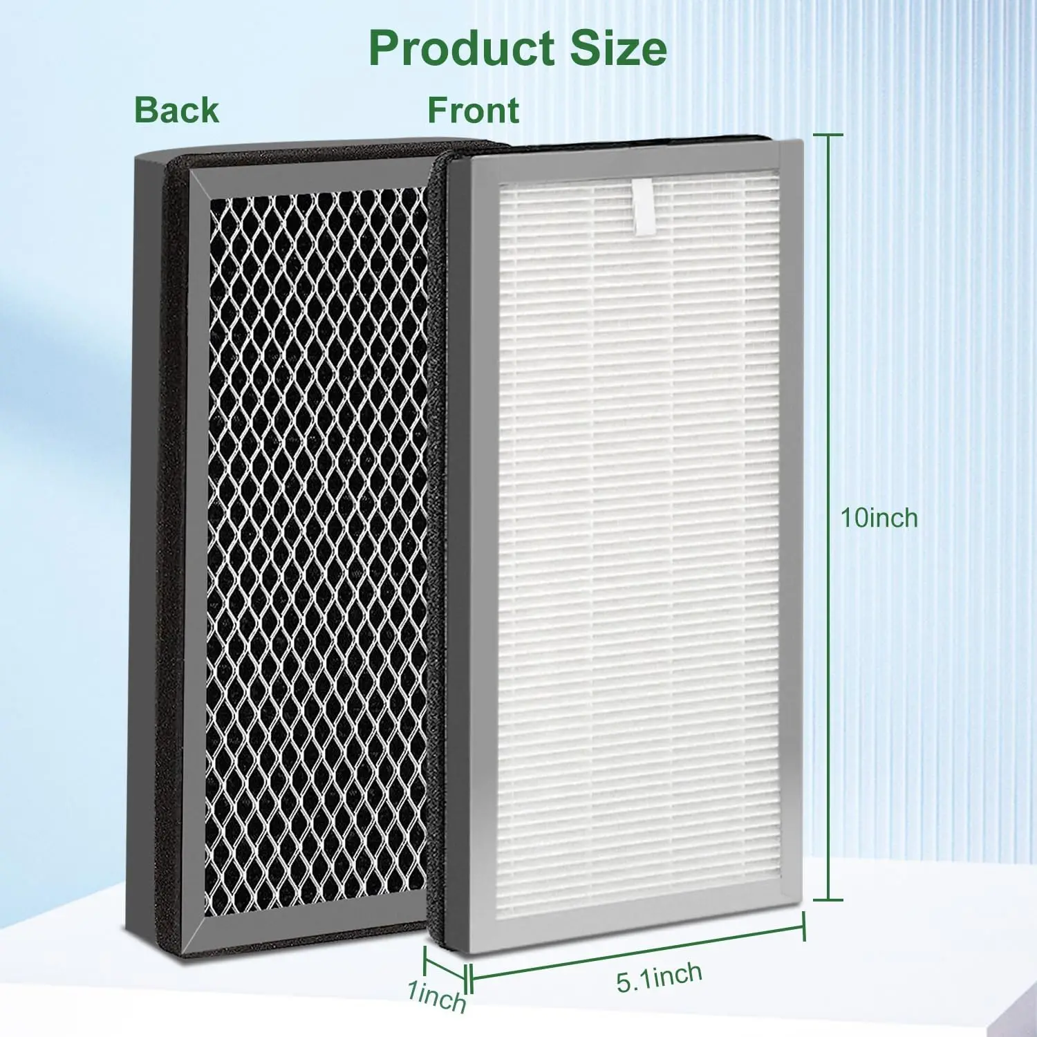 MA-40 Replacement Filter Compatible with Medify MA-40,H13 Hepa Filter with Pre-Filter | 3 In 1 Activated Carbon Filters
