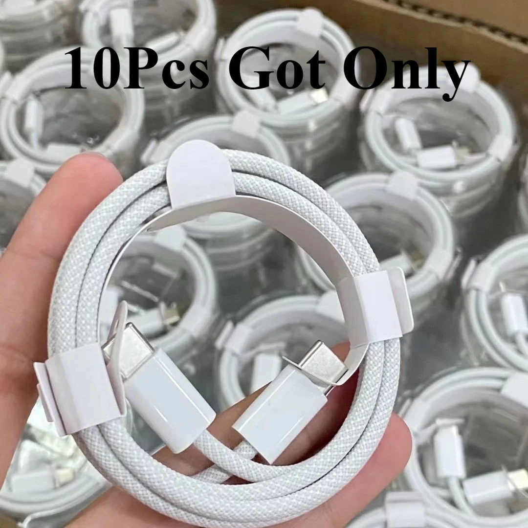 10PCS PD 60W Fast Charger 6A USB C to Type C Cable For Apple iPhone 15 Pro MAX Quick Charging For Huawei Samsung Xiaomi Cable