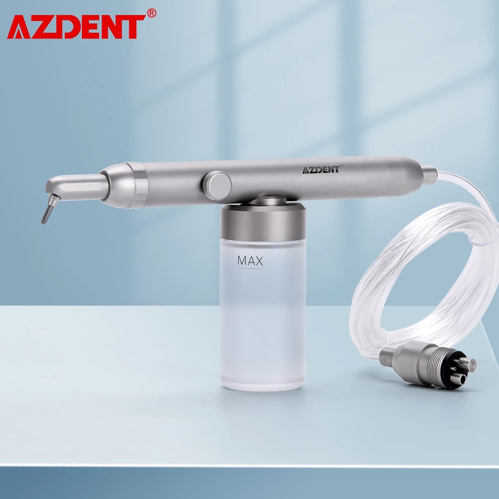 AZDENT Dental Alumina Sandblasting Gun 2/4 Hole Aluminum Oxide Micro Blaster Interface Microetcher Dental Instrument