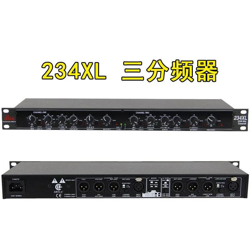 

234 Professional Audio Peripherals Stereo 2/3-way Mono 4-way 234XL for Electronic Crossovers and 234XL
