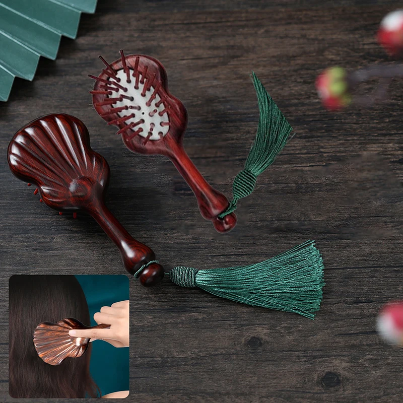 

1Pcs Sandalwood Narrow Air Bag Comb Care Scalp Comb Gua Sha Meridian Dredging Hairdressing Tool