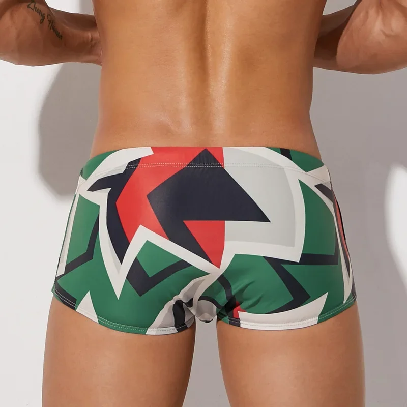 Seabean Men\'s Swimming Trunks Young Men Big Boy Swimsuit Swim Shorts Contrast Color Man Beach Board Surf Bathing Suit Sport Wear