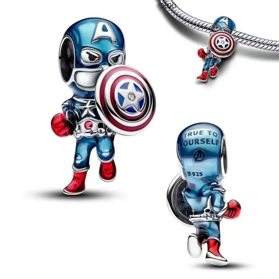 

Новые популярные бусины-подвески Disney Marvel из 100% стерлингового серебра 925 пробы, подходят для оригинальных браслетов DlY, женских модных подарков