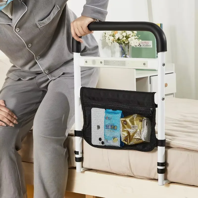Bedside Auxiliary Hospital Home Safety Support Assist Care Height Adjustable Elderly Bed Assist Rail Inflatable Bed Rail