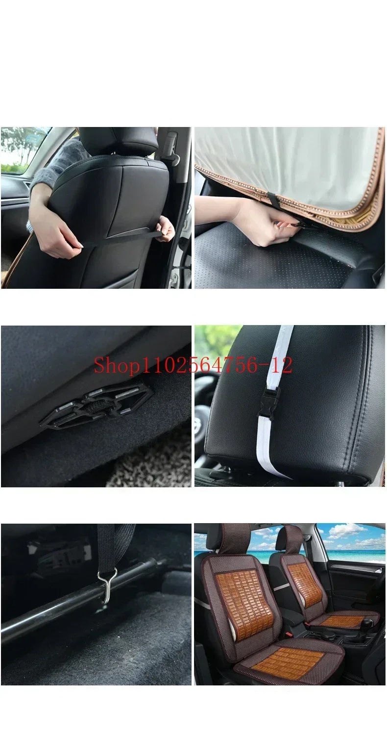 1pc Car Cushion Summer Cool Pad Single-Piece Car Van Ventilated Truck Seat Cover Cushion Mat Bamboo Ma