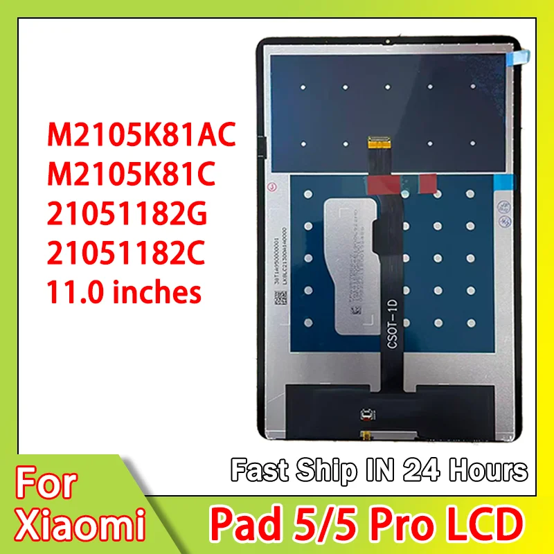 

11,0 "Новый для Xiaomi Pad5 21051182G ЖК-дисплей с сенсорным экраном в сборе для Mi Pad 5Pro M2105K81AC Замена ЖК-дисплея