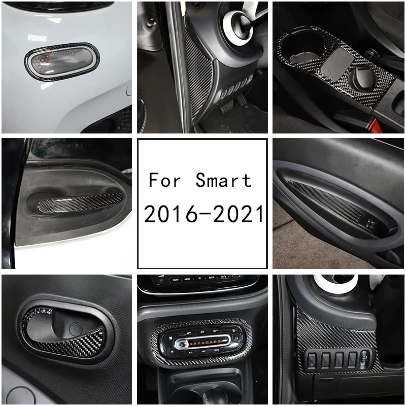 

Для Mercedes-Benz smart 2016-2021 Автомобильная панель передач центральное управление инструмент декоративная панель интерьерная Наклейка Автомобильные аксессуары e