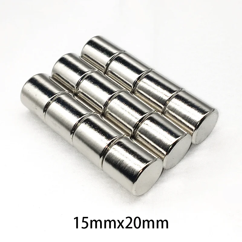 1~20PCS 15x20mm Rare Earth Magnets Diameter 15mm Round Magnets 15mm x 20mm Permanent Neodymium Magnets 15*20  strong magnets