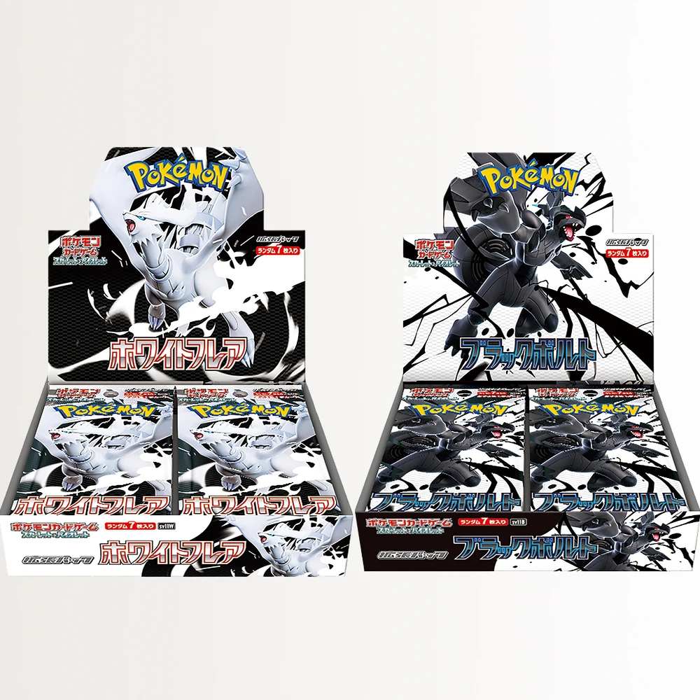 DIY TCG Japanese Card Sv11W White Flare Sv11B Black Bolt Box Scarlet & Violet Expansion Pack Game Collection Card Toy