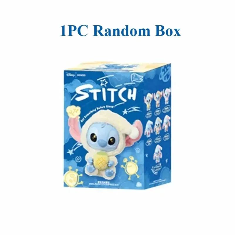 Nowa Seria Stitch Eat Blind Box Sleep, Figurki Winylowe Blind Box, Zawieszka, Urocza Lilo & Stitch, Mystery Box, Zabawka Pluszowa, Prezent Świąteczny dla Dzieci