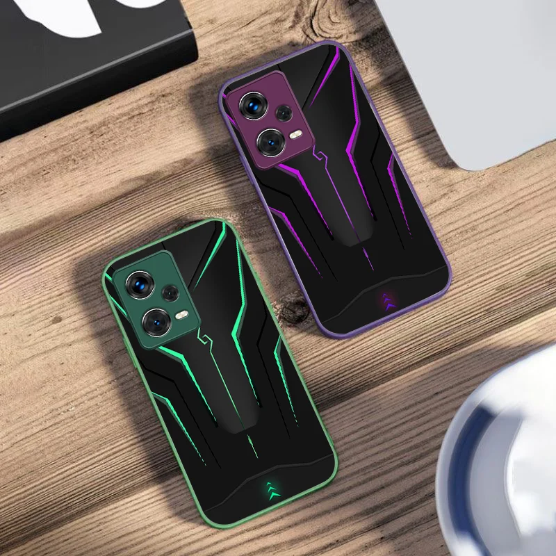 Cool Mech White For Xiaomi 14 Ultra 13 Lite Redmi Note 13 11 Pro 12 Plus Poco X6 3 Pro F4 6 GT Tempered Glass Phone Case