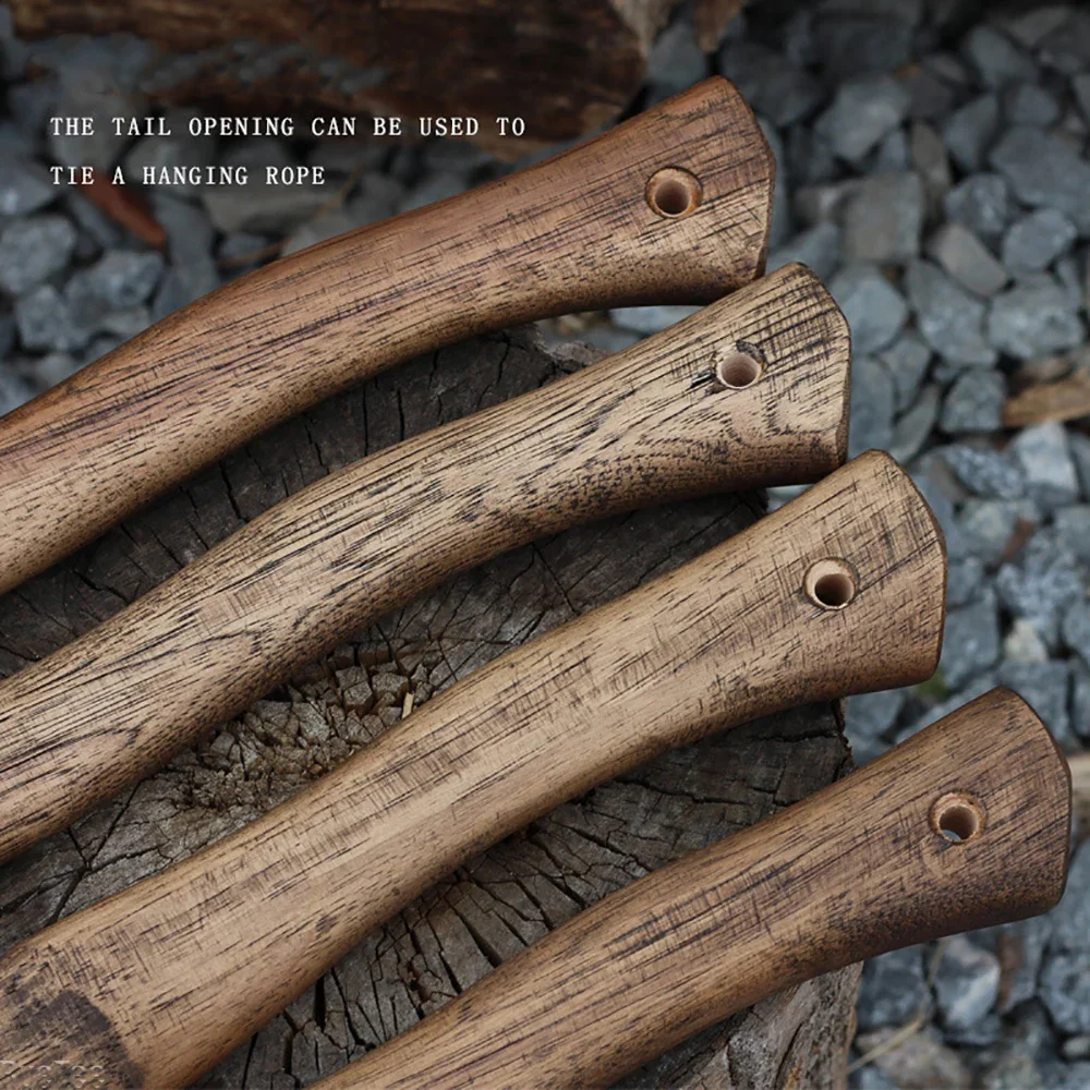 Walnut Axe Handle with Hole Wedge Accessories for DIY Outdoor Axes Hammers  Survival Camping Gear Tomahawk Viking Axe